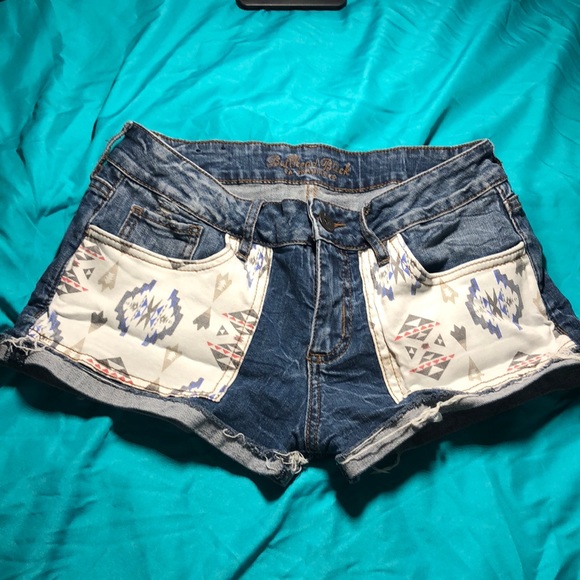 Tribal Bullhead blue Jean shorts - Picture 1 of 5